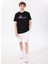 D4SM-TST3311 Siyah Bisiklet Yaka Basic Baskılı Erkek T-Shirt 2