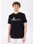 D4SM-TST3311 Siyah Bisiklet Yaka Basic Baskılı Erkek T-Shirt 3