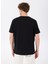 D4SM-TST3311 Siyah Bisiklet Yaka Basic Baskılı Erkek T-Shirt 5