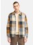 Krem Erkek Düz Normal Düz Gömlek TB0A6UX2EI21_SHERPA Lined Plaid Ove 2