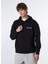 Siyah Erkek Kapüşon Loose Fit Baskılı Sweatshirt M4WM-SWT-1519 2