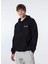 Siyah Erkek Kapüşon Loose Fit Baskılı Sweatshirt M4WM-SWT-1519 4
