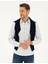 Gri Slim Fit Armürlü Uzun Kollu Gömlek 1