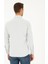 Gri Slim Fit Armürlü Uzun Kollu Gömlek 5