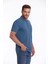 Indigo Regular Fit Düz 100% Pamuklu Polo Yaka Tişört 1
