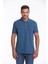 Indigo Regular Fit Düz 100% Pamuklu Polo Yaka Tişört 3