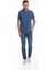 Indigo Regular Fit Düz 100% Pamuklu Polo Yaka Tişört 5