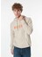 Bej Erkek Kapüşon Relaxed Baskılı Sweatshirt M4WM-SWT-1980 1
