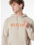 Bej Erkek Kapüşon Relaxed Baskılı Sweatshirt M4WM-SWT-1980 2