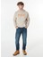 Bej Erkek Kapüşon Relaxed Baskılı Sweatshirt M4WM-SWT-1980 3