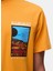 NP0A4IE6A701-S-VALDOR Ss Turuncu Relaxed Erkek T-Shirt 3