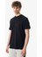 Bisiklet Yaka Siyah Erkek T-Shirt UMP24061TS 3
