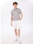 D4SM-TST3247 Gri Basic Düz Erkek Polo T-Shirt 2