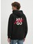 Siyah Erkek Kapüşon Relaxed Düz Sweatshirt 50521070_DLOGOLONG 4