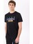 Siyah Erkek Bisiklet Yaka Relaxed Baskılı T-Shirt J4SM-TST7257 3