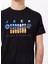 Siyah Erkek Bisiklet Yaka Relaxed Baskılı T-Shirt J4SM-TST7257 4