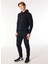 Lacivert Erkek Kapüşon Relaxed Baskılı Sweatshirt C4WM-SWT4242 3