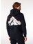 Lacivert Erkek Kapüşon Relaxed Baskılı Sweatshirt C4WM-SWT4242 5