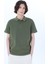 Haki Erkek Relaxed %100 Pamuk Polo T-Shirt J4SM-TST7232 3