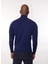 Yarım Balıkçı Yaka Slim Fit Koyu Mavi Erkek Kazak A274A07EMP- 5