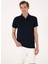 Lacivert Erkek Slim Fit Polo T-Shirt Belton 1