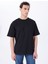Siyah Erkek Loose Fit Baskılı T-Shirt M5SM-TST1441 3