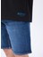 Siyah Erkek Loose Fit Baskılı T-Shirt M5SM-TST1441 4