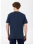 D4SM-TST3308 Indigo Bisiklet Yaka Basic Baskılı Erkek T-Shirt 5