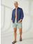 Yeşil Erkek Slim Fit Şort Mr Porto Fino 1