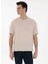 Bej Comfort Fit Basic Tişört 1