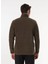 Haki Erkek Dik Relaxed Düz Polar Sweatshırt C4WM-SWT4201 5