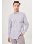 Erkek Regular Fit Çizgili Spor Gömlek Gri GM23Y231030_D55 1