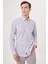 Erkek Regular Fit Çizgili Spor Gömlek Gri GM23Y231030_D55 4