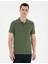 Haki Slim Fit Basic Tişört 1