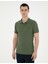 Haki Slim Fit Basic Tişört 3