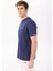 Lacivert Erkek Bisiklet Yaka Baskılı T-Shirt J4SM-TST7245 3