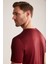 Bisiklet Yaka Bordo Basic T-Shirt 3