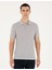 Açık Gri Melanj Slim Fit Tişört 1