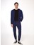Lastikli Bel Dar Paça Slim Fit Lacivert Erkek Pantolon PSL3_EK80 1