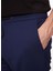 Lastikli Bel Dar Paça Slim Fit Lacivert Erkek Pantolon PSL3_EK80 4
