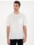 Ekru Comfort Fit Basic Tişört 3
