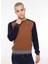Bisiklet Yaka Slim Fit Deve Tüyü Erkek Kazak FM23W31MG 1