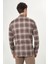 Erkek Regular Fit Uzun Kollu Flanel Gömlek Kahve GM22K222101_D11 4