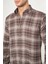 Erkek Regular Fit Uzun Kollu Flanel Gömlek Kahve GM22K222101_D11 5