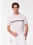 Bisiklet Yaka Baskılı Beyaz Erkek T-Shirt F4SM-TST 0941 3