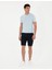 Lacivert Slim Fit Dokuma Şort 3