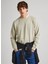 Açık Bej Erkek Bisiklet Slim Fit Baskılı Sweatshirt PM582562 833 Dave Crew 2