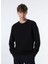 Siyah Erkek Bisiklet Relaxed Fitilli Sweatshirt M4WM-SWT-1808 2