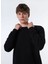Siyah Erkek Bisiklet Relaxed Fitilli Sweatshirt M4WM-SWT-1808 4