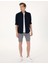 Lacivert Slim Fit Uzun Kollu Gömlek 4